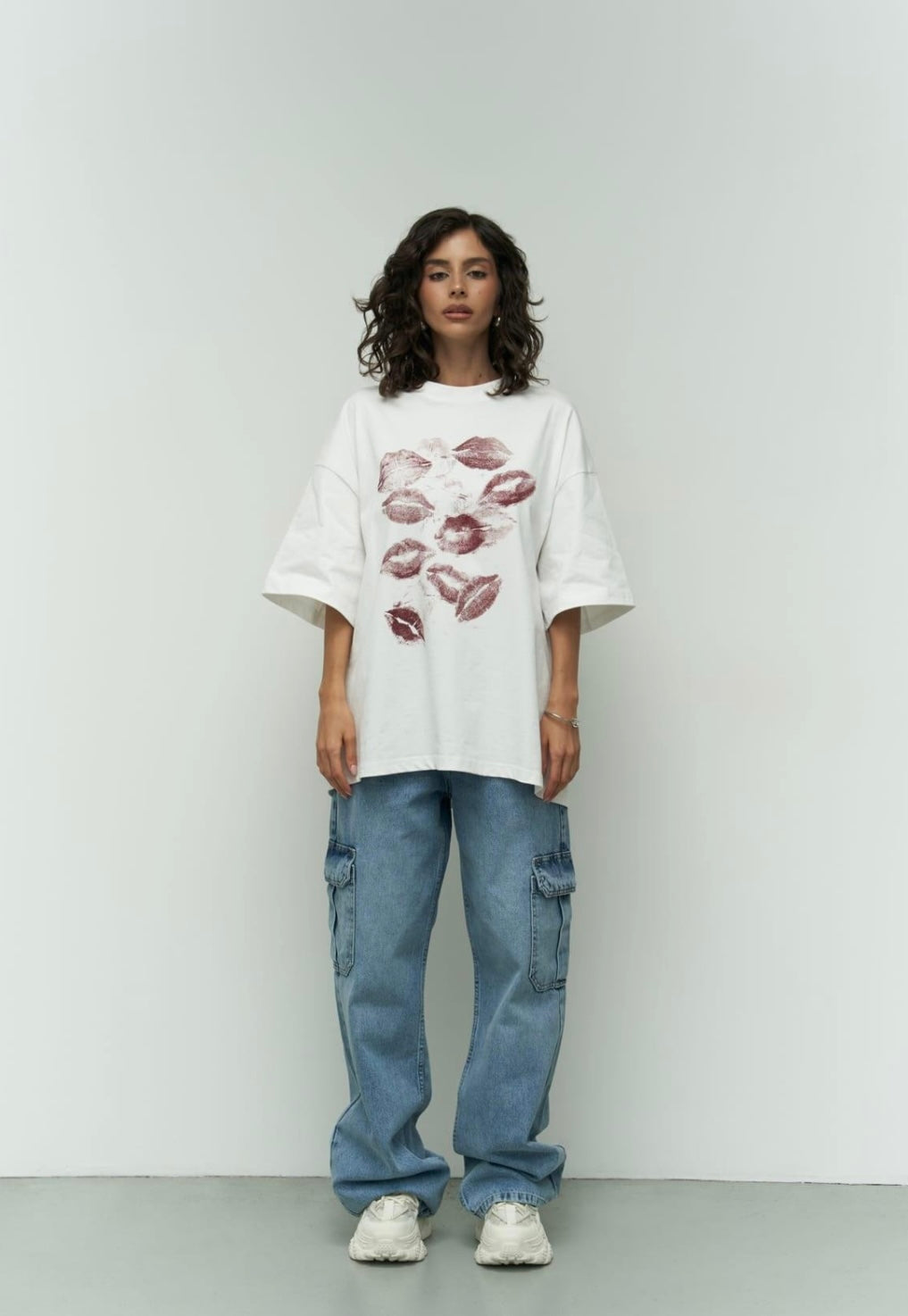 Oversize T-Shirt - weiss