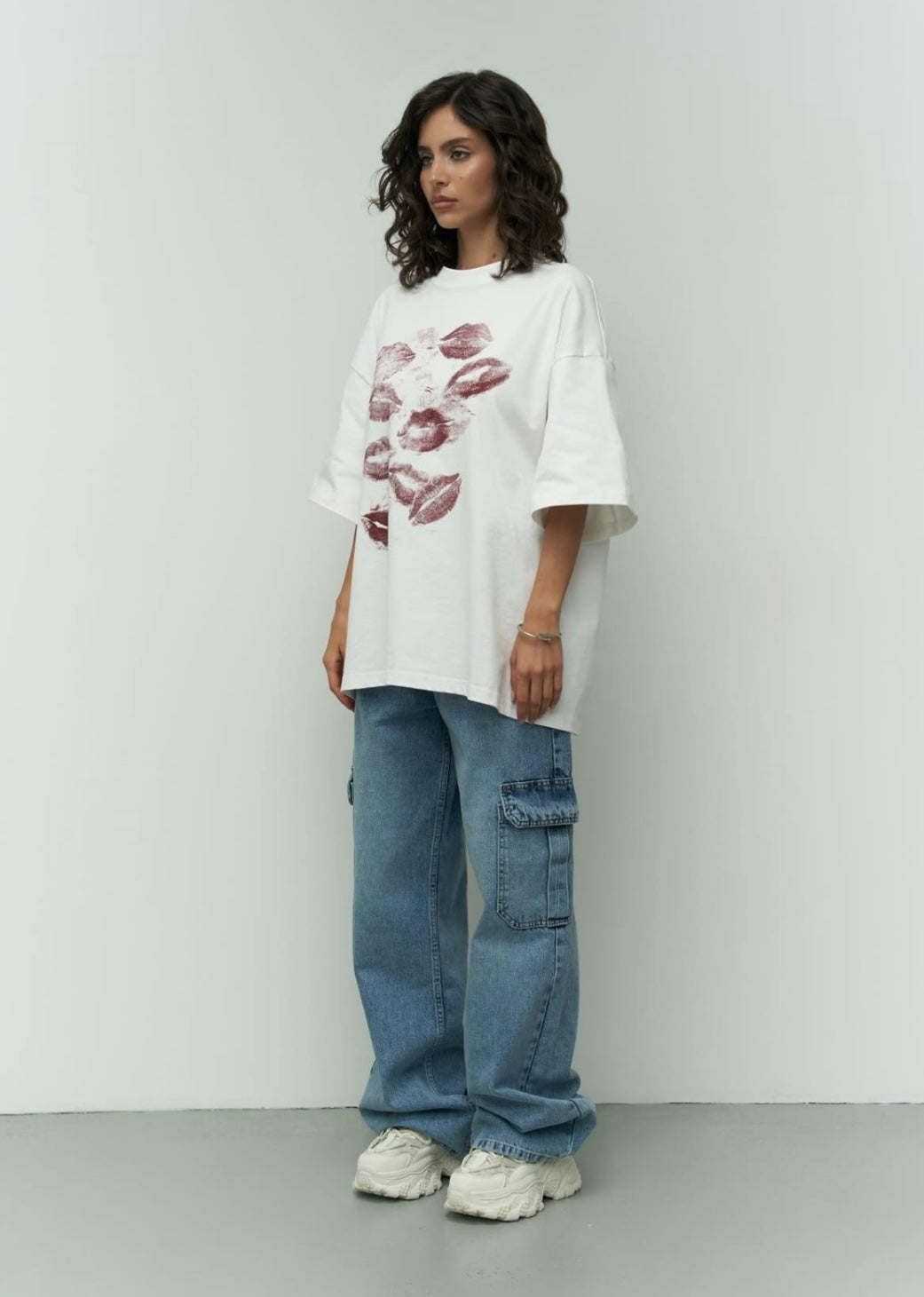 Oversize T-Shirt - weiss