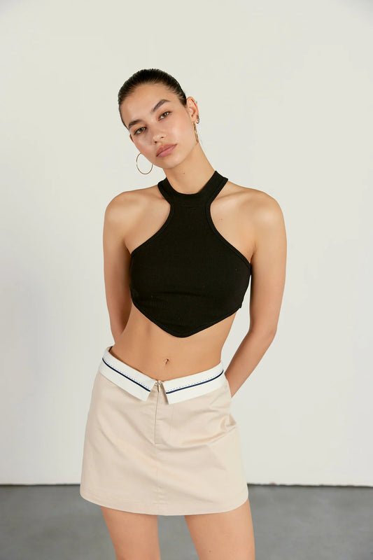 Crop Top | schwarz