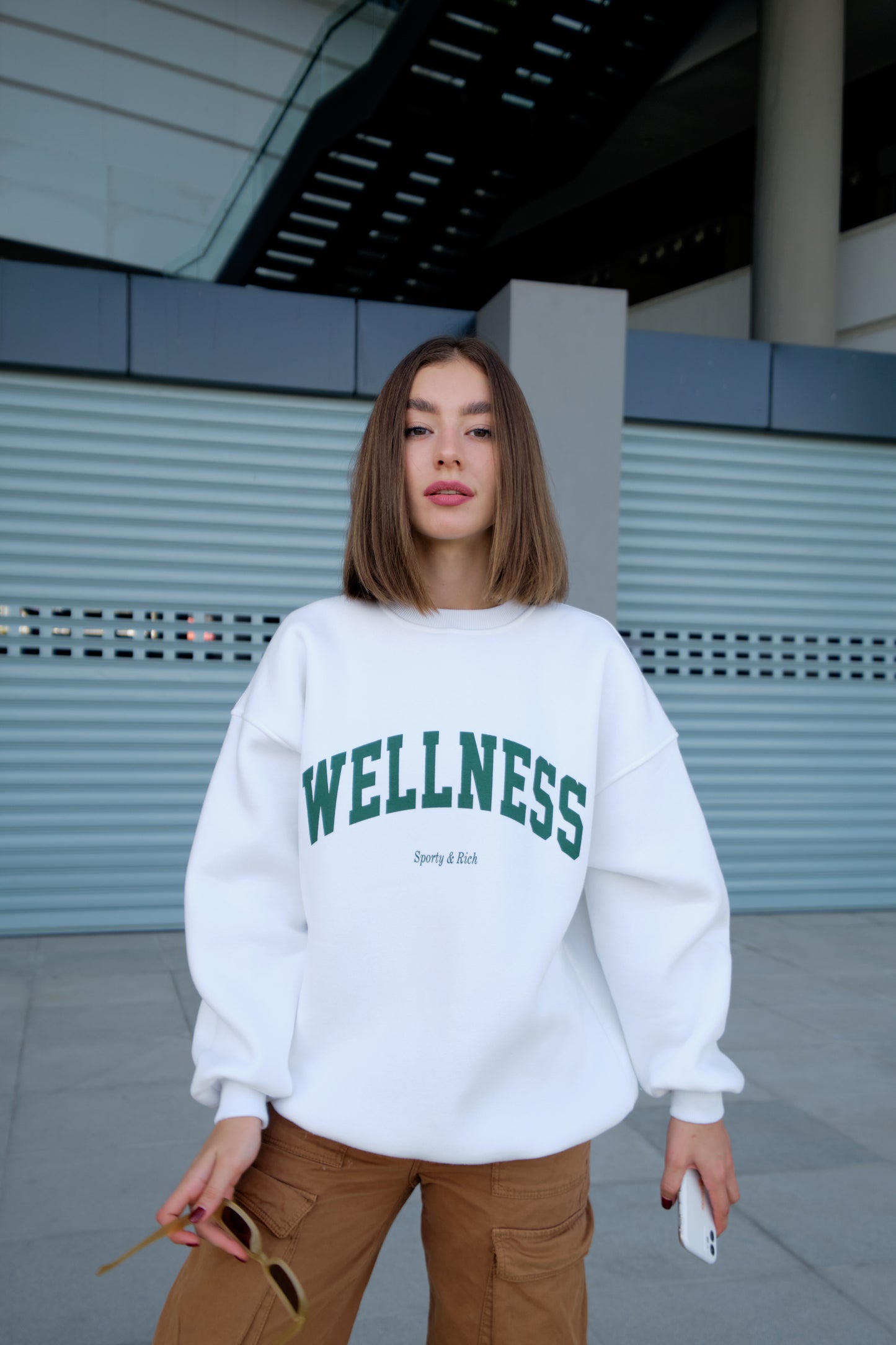 Sweatshirt - weiss