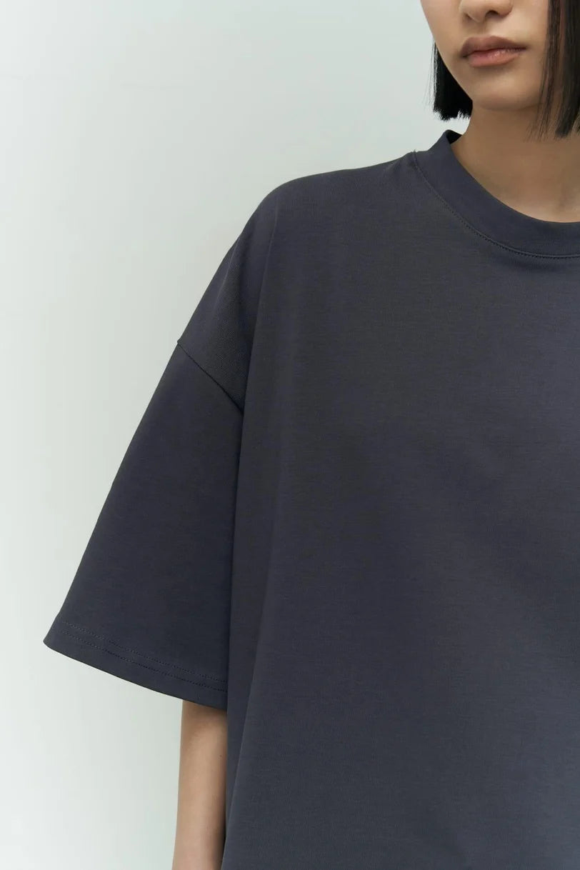 Oversize T-Shirt - anthrazit grau