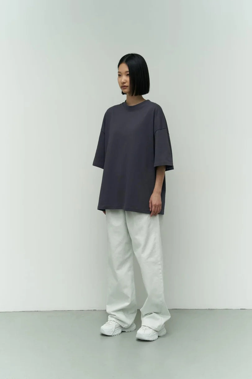 Oversize T-Shirt - anthrazit grau