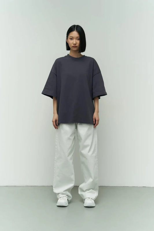 Oversize T-Shirt - anthrazit grau