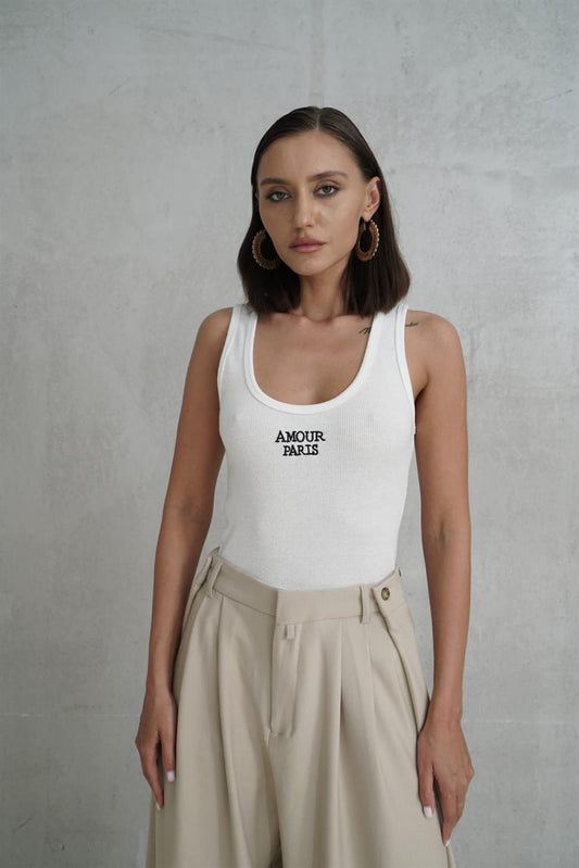 Amour Crop Top | weiss