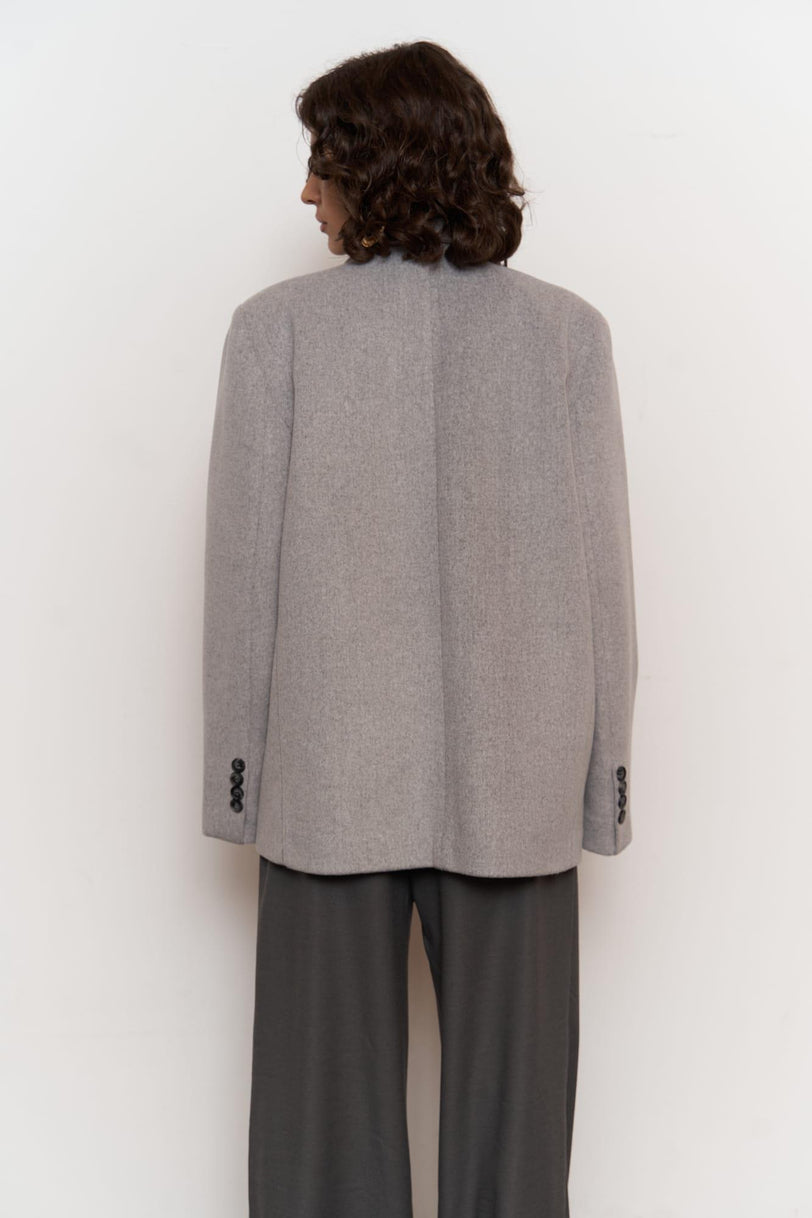 Oversize Blazer | grau