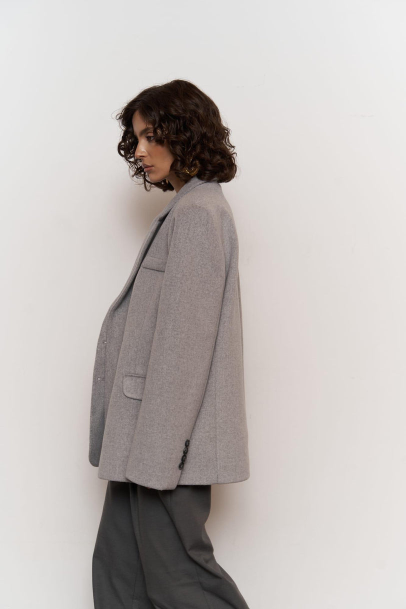 Oversize Blazer | grau