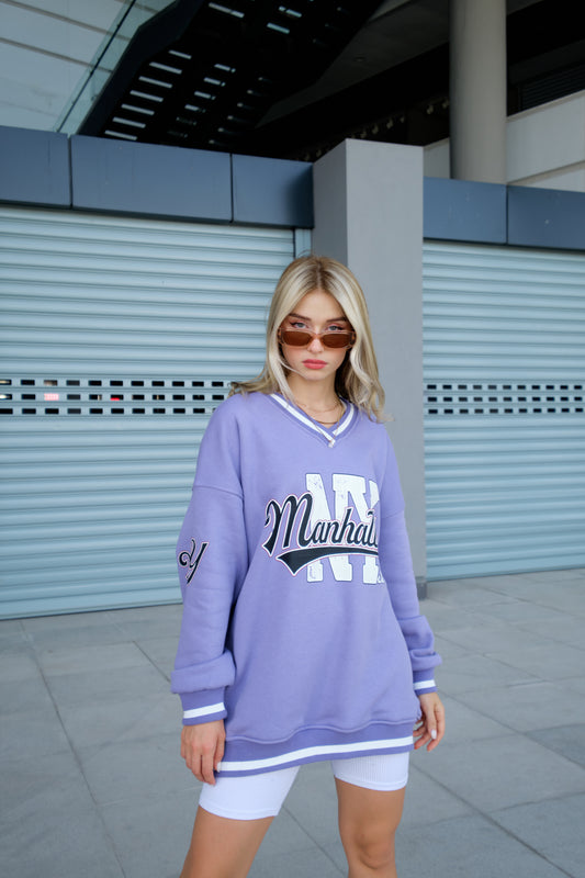 Oversize Sweatshirt - lila