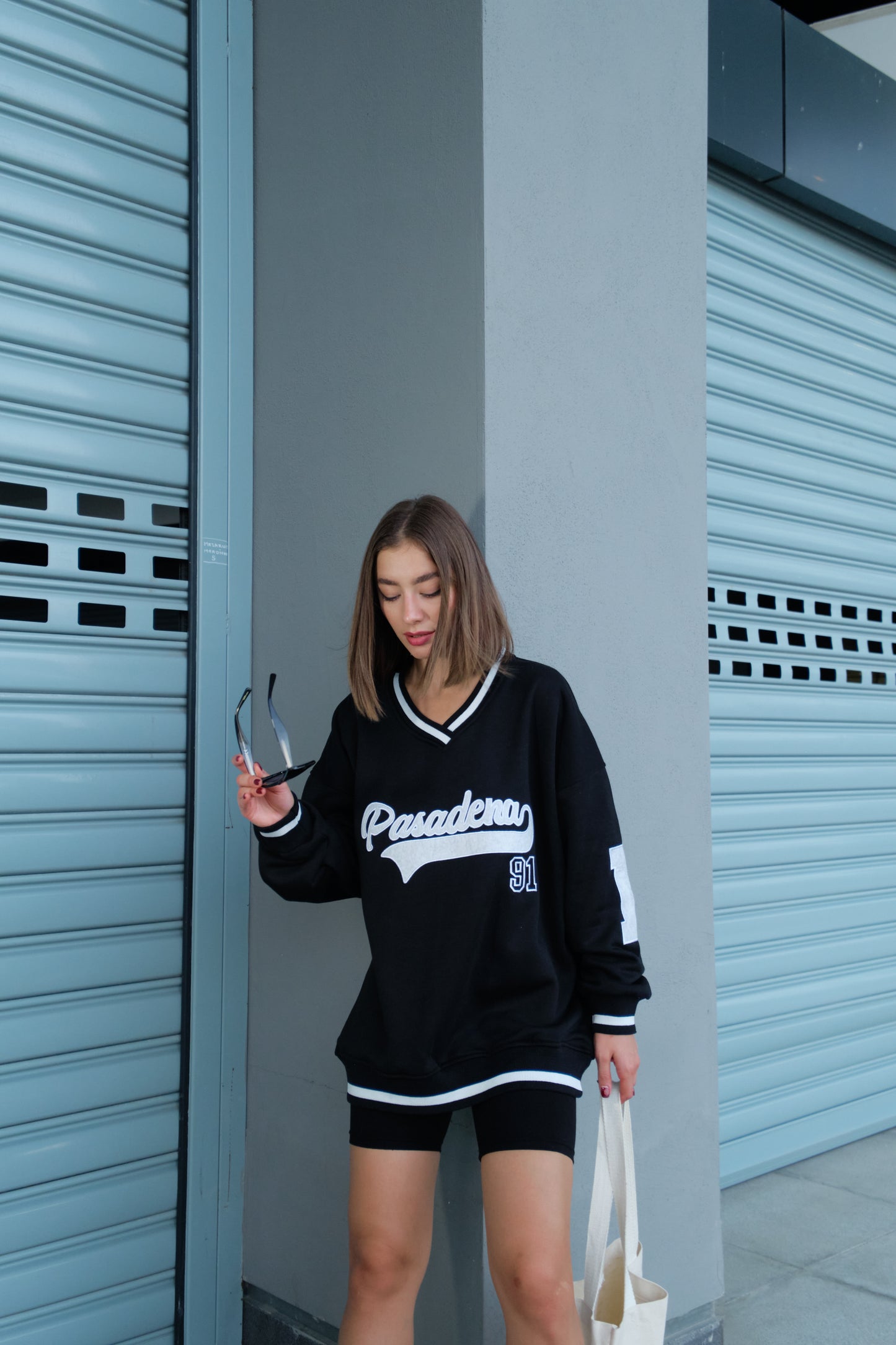 Oversize Sweatshirt - schwarz