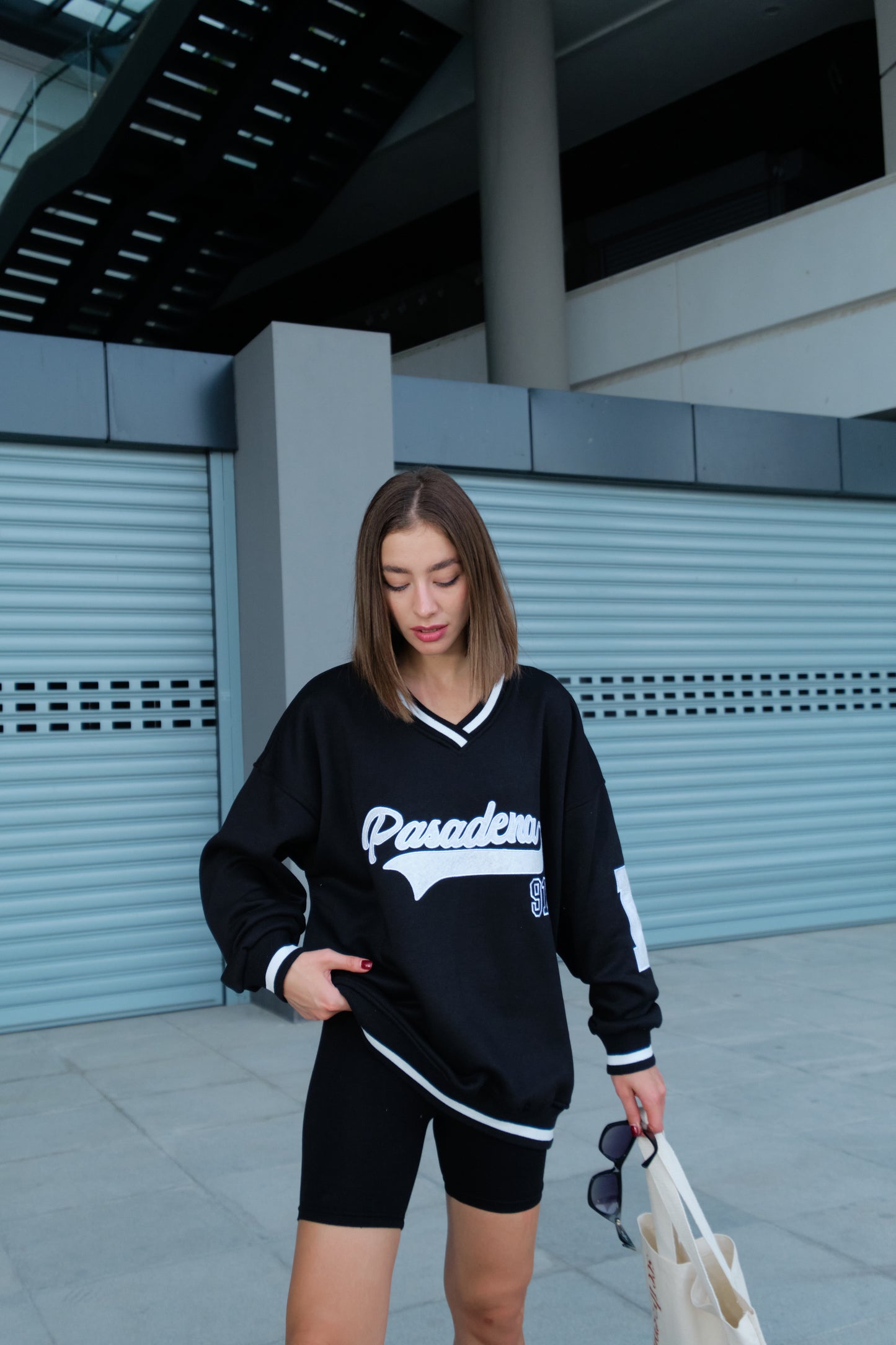 Oversize Sweatshirt - schwarz