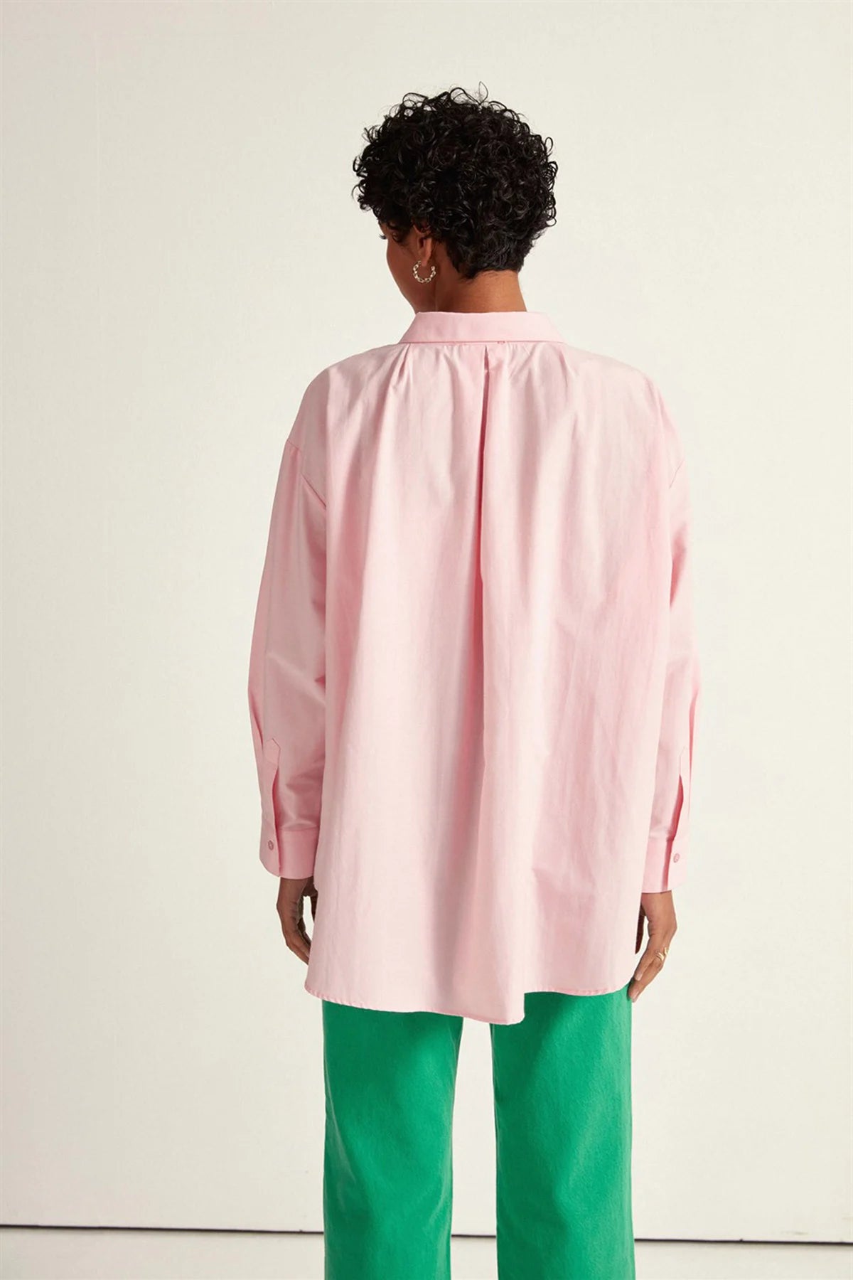 Oversize Hemd - rosa