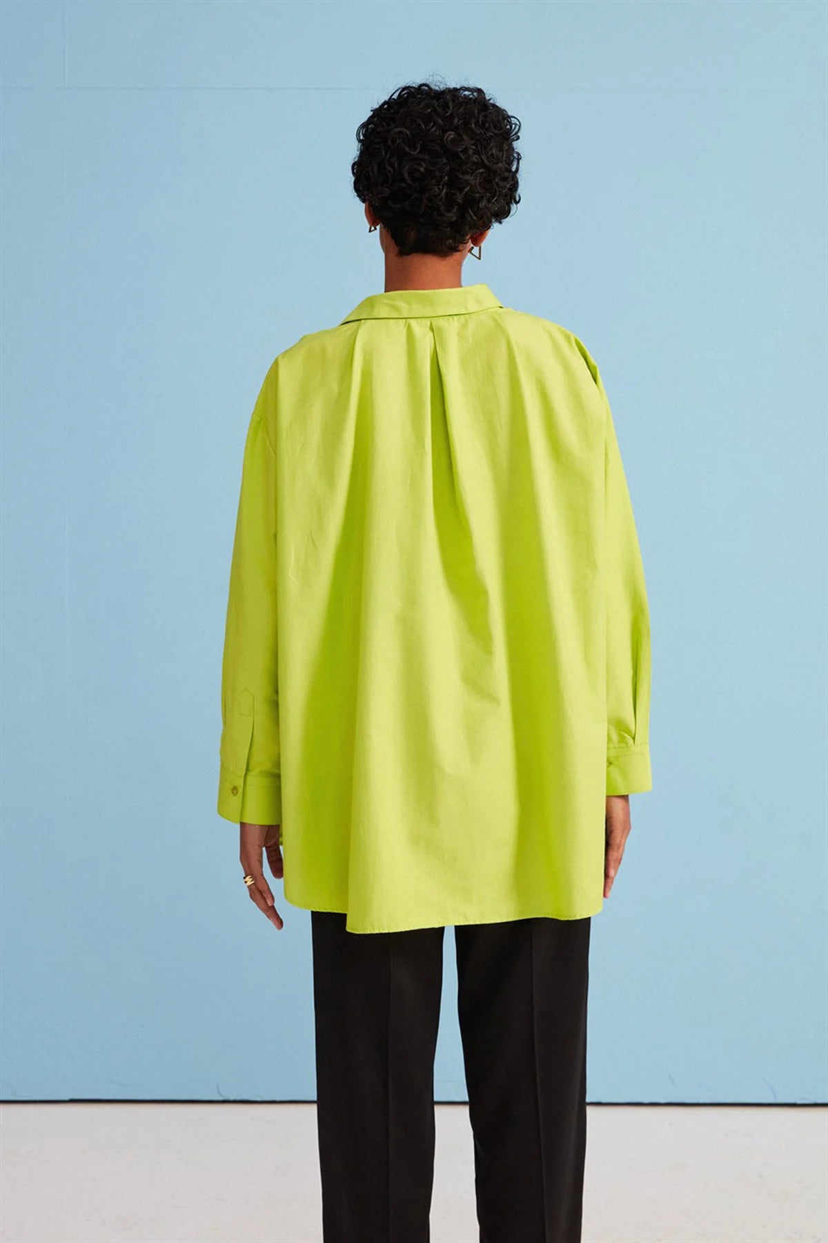 Oversize Hemd - limette