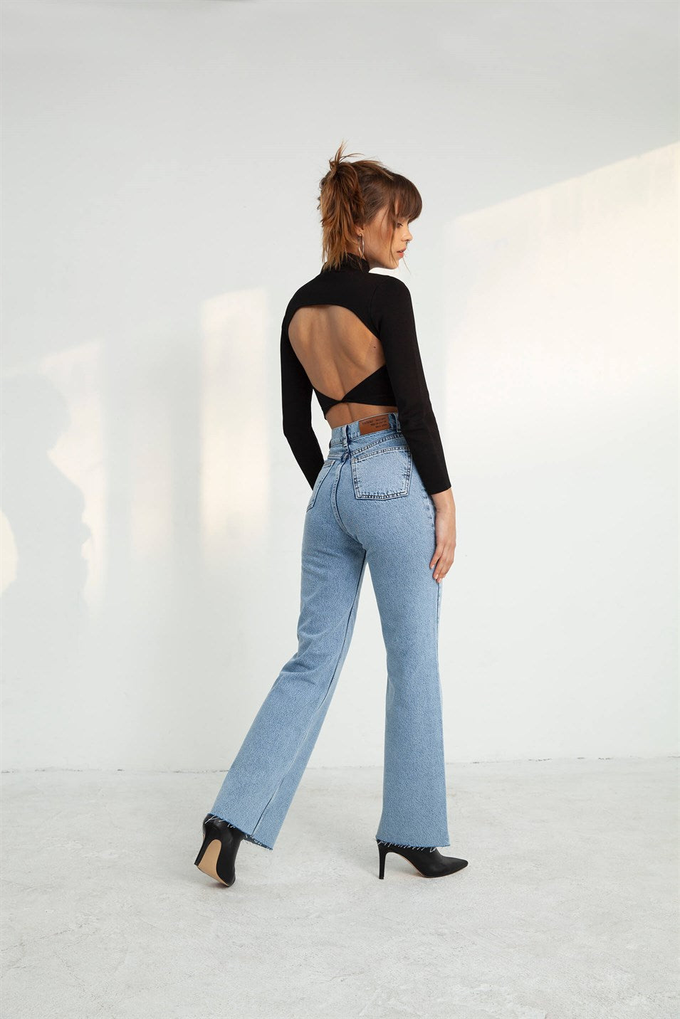 Ice Flared Baggy Leg Jeans