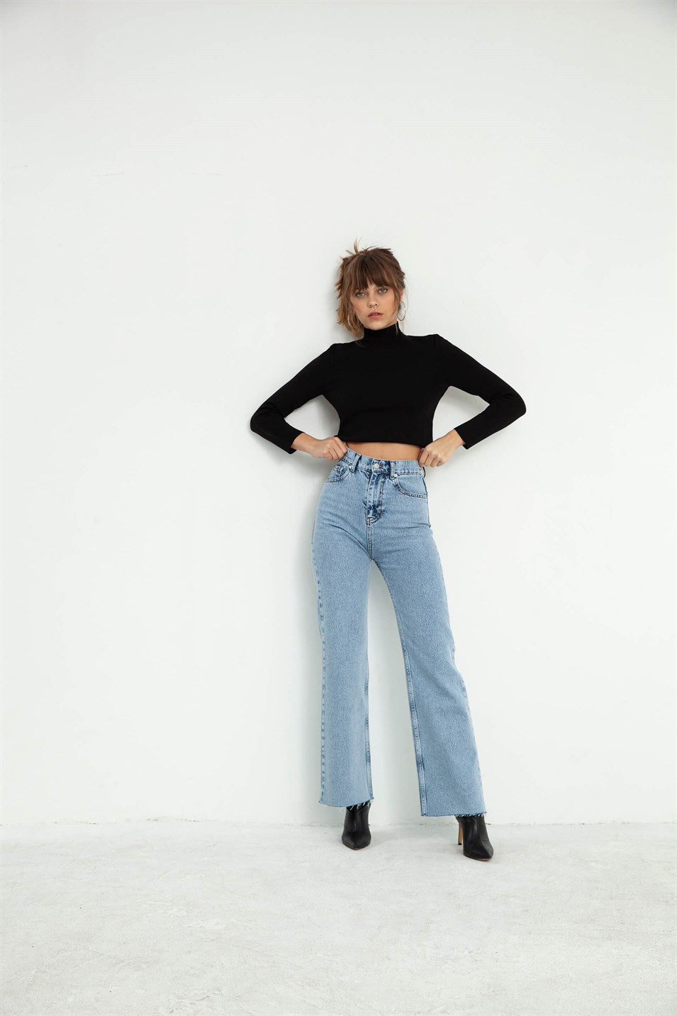 Ice Flared Baggy Leg Jeans